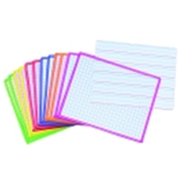Kleenslate Kleenslate 2-Sided Dry-Erase Paddle Lined And Graph Sides; Assorted Colors; Pack - 12 1482506